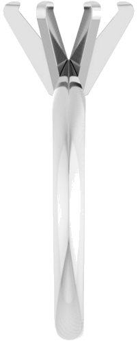 Sužadėtuvių Žiedas „Solitaire“ 14k white gold Oval 8mm x 6mm (4)