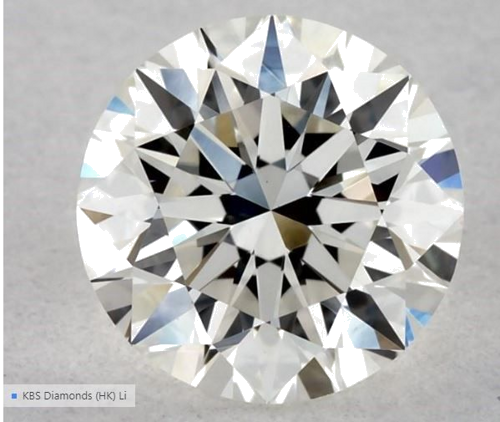 0.54 carat H-VVS2 Excellent cut Natūralus Round Deimantas (1)