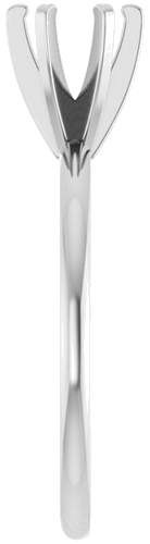 Sužadėtuvių Žiedas „Solitaire“ 14k white gold Round 5.2mm (4)