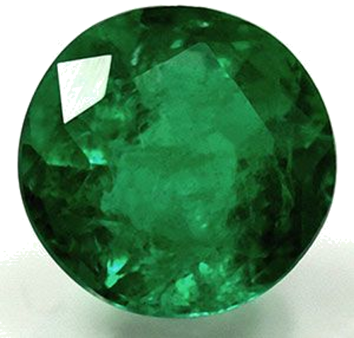 0.8 carat GREEN Round Smaragdas (1)