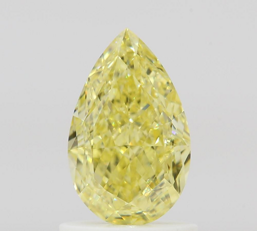 1.13 carat Fancy Yellow-VS1 Natūralus Pear Deimantas (1)