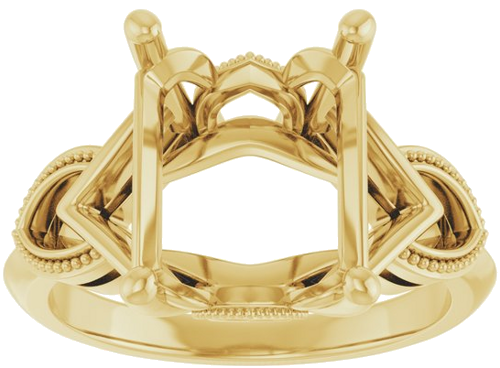 Sužadėtuvių Žiedas „Solitaire“ 14k yellow gold Emerald 11mm x 9mm (3)