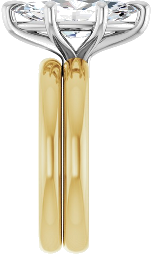 Sužadėtuvių Žiedas „Claw-Prong“ 14k yellow/white gold Marquise 14mm x 7mm (9)