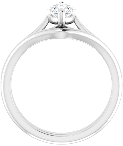 Sužadėtuvių Žiedas „Solitaire“ 14k white gold Marquise 10mm x 5mm (7)