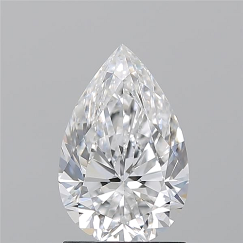 1.5 carat E-VS2 Natūralus Pear Deimantas (1)