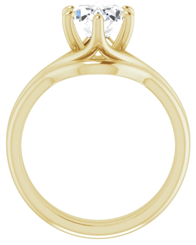 Sužadėtuvių Žiedas „Solitaire“ 14k yellow gold Oval 9mm x 7mm (7)