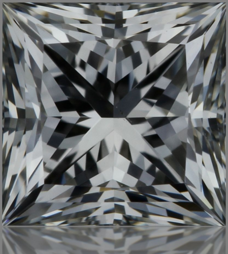 0.59 carat H-VS1 Natūralus Princess Deimantas (1)