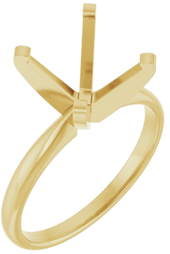 Sužadėtuvių Žiedas „Solitaire“ 14k yellow gold Round 10.4mm (1)
