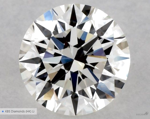 0.56 carat G-VVS2 Excellent cut Natūralus Round Deimantas (1)