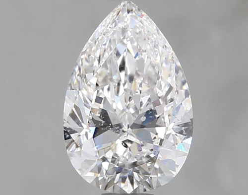 1.0 carat D-SI2 Natūralus Pear Deimantas (1)