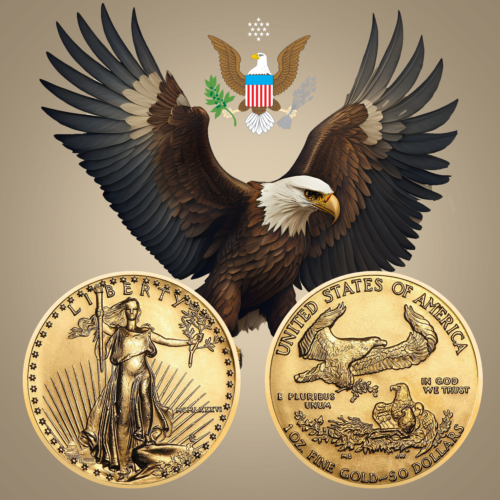 1 oz Американский Орел 1987 Proof золотая монета (7)