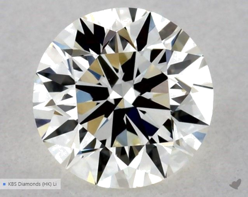 0.5 carat K-VVS2 Excellent cut Natūralus Round Deimantas (1)