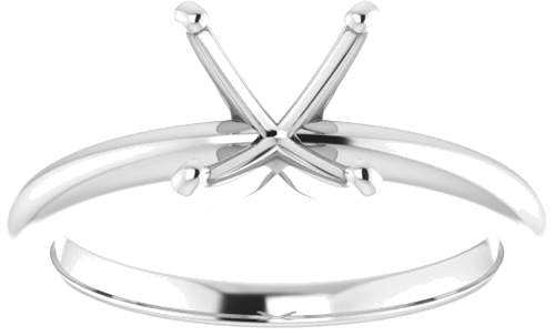 Sužadėtuvių Žiedas „Solitaire“ 585 Baltojo Aukso Square 5.5mm (3)