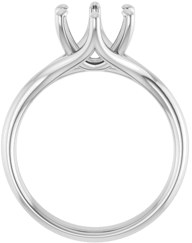 Sužadėtuvių Žiedas „Solitaire“ 14k white gold Round 8.2mm (2)
