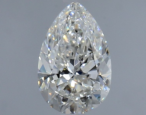 0.9 carat F-SI2 Natūralus Pear Deimantas (1)