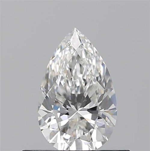 0.5 carat F-VVS2 Natūralus Pear Deimantas (1)