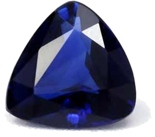 0.91 carat BLUE Trilliant Safyras (1)