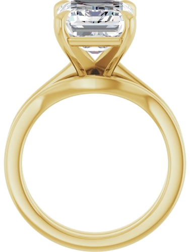Sužadėtuvių Žiedas „Claw-Prong“ 14k yellow gold Emerald 11mm x 9mm (7)