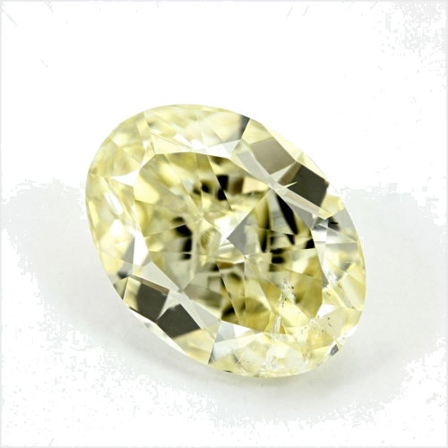 5.4 carat Fancy  Yellow-SI2 Natūralus Oval Deimantas (1)