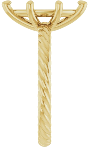 Sužadėtuvių Žiedas „Solitaire Rope“ 14k yellow gold Marquise 12mm x 6mm (4)