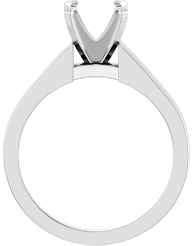 Sužadėtuvių Žiedas „Solitaire“ 585 Baltojo Aukso Round 7.4mm (2)