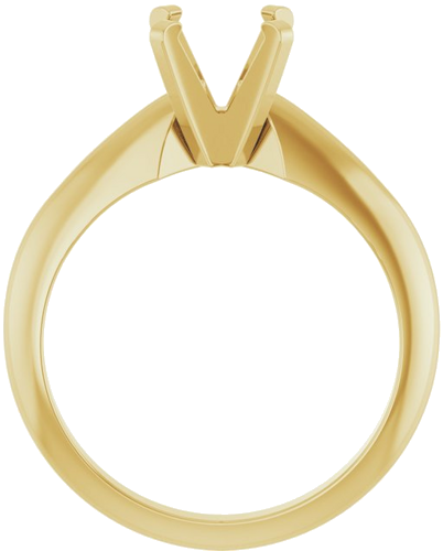 Sužadėtuvių Žiedas „Solitaire“ 14k yellow gold Round 6.5mm (2)