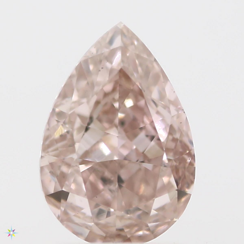0.52 carat Fancy Brownish Orangey Pink-VS2 Natūralus Pear Deimantas (1)