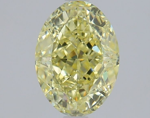 1.5 carat Fancy Light Yellow-VVS2 Natūralus Oval Deimantas (1)