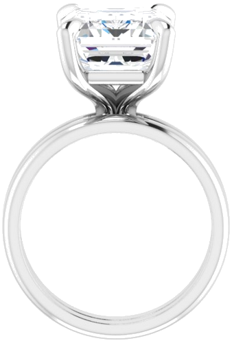 Sužadėtuvių Žiedas „Solitaire“ 585 Baltojo Aukso Emerald 12mm x 10mm (7)