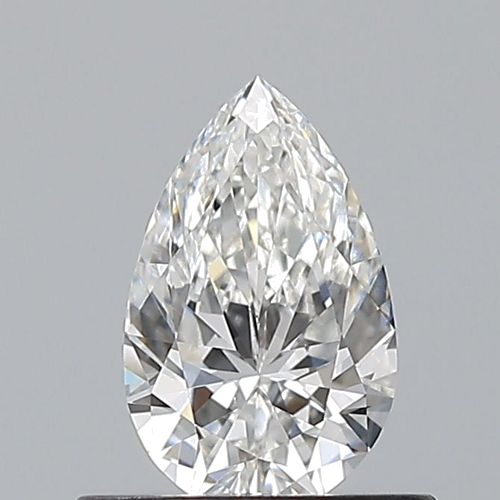 0.5 carat G-VVS2 Natūralus Pear Deimantas (1)