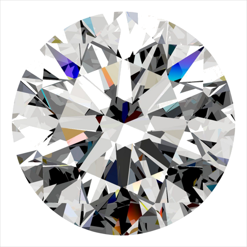 0.52 carat G-VVS2 Excellent cut Natūralus Round Deimantas (1)