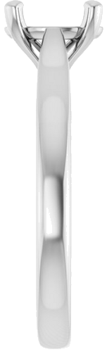 Sužadėtuvių Žiedas „Solitaire“ 950 Platinos Oval 8mm x 6mm (4)