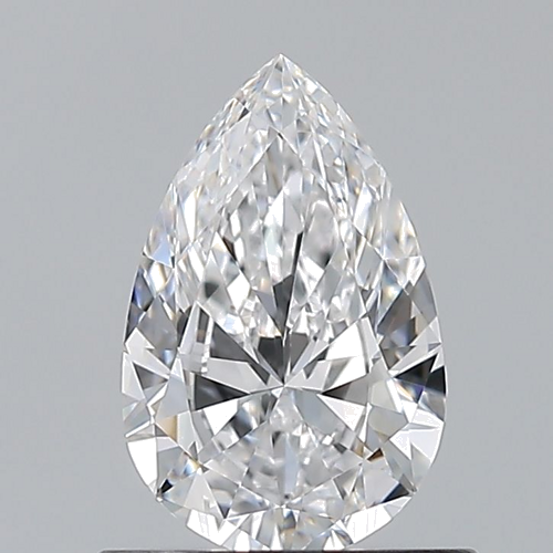 0.7 carat D-VVS1 Natūralus Pear Deimantas (1)