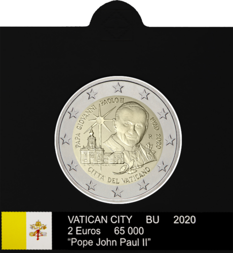 Flags for 2 euro coins in holders (Only 2020) (2)