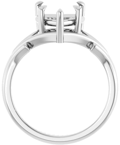 Sužadėtuvių Žiedas „Solitaire“ 585 Baltojo Aukso Heart Shape 9mm (2)