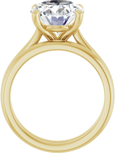 Sužadėtuvių Žiedas 14k yellow gold Oval 12mm x 10mm (7)