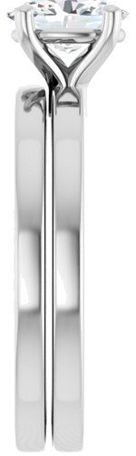 Sužadėtuvių Žiedas „Solitaire“ 925 Sidabro Oval 7mm x 5mm (9)