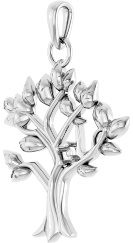 Sterling Silver 1-stone My Tree™ Family Pendant Mounting (2)