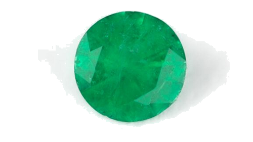 0.14 carat GREEN Round Smaragdas (1)