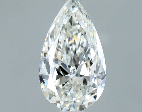 0.5 carat H-VVS2 Natūralus Pear Deimantas (1)