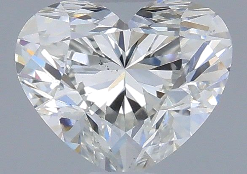0.41 carat H-SI1 Natūralus Heart Deimantas (1)