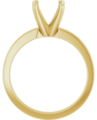 Sužadėtuvių Žiedas „Solitaire“ 10k yellow gold Square 5.5mm (2)
