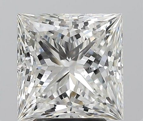 3.01 carat H-SI2 Natūralus Princess Deimantas (1)