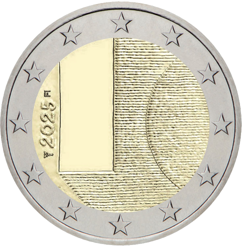 2025 Suomija Diplomatija 2 eurų moneta (1)