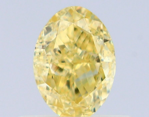0.52 carat Fancy Yellow-SI1 Natūralus Oval Deimantas (1)