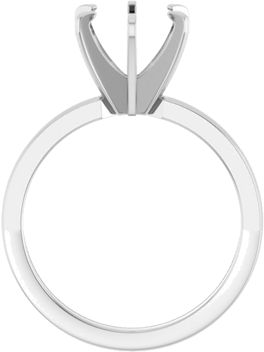 Sužadėtuvių Žiedas „Solitaire“ 585 Baltojo Aukso Round 8.2mm (2)