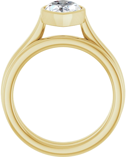 Sužadėtuvių Žiedas „Bezel-Set Solitaire“ 14k yellow gold Marquise 12.5mm x 6.5mm (7)