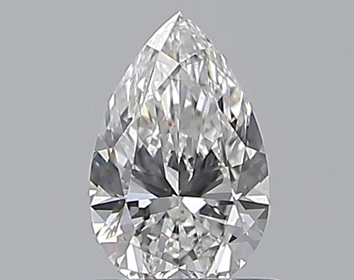 0.5 carat F-VVS2 Natūralus Pear Deimantas (1)