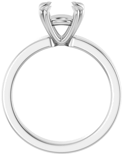 Sužadėtuvių Žiedas „Double Claw-Prong Solitaire“ 925 Sidabro Round 8.2mm (2)