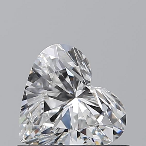 0.5 carat F-VVS2 Natūralus Heart Deimantas (1)